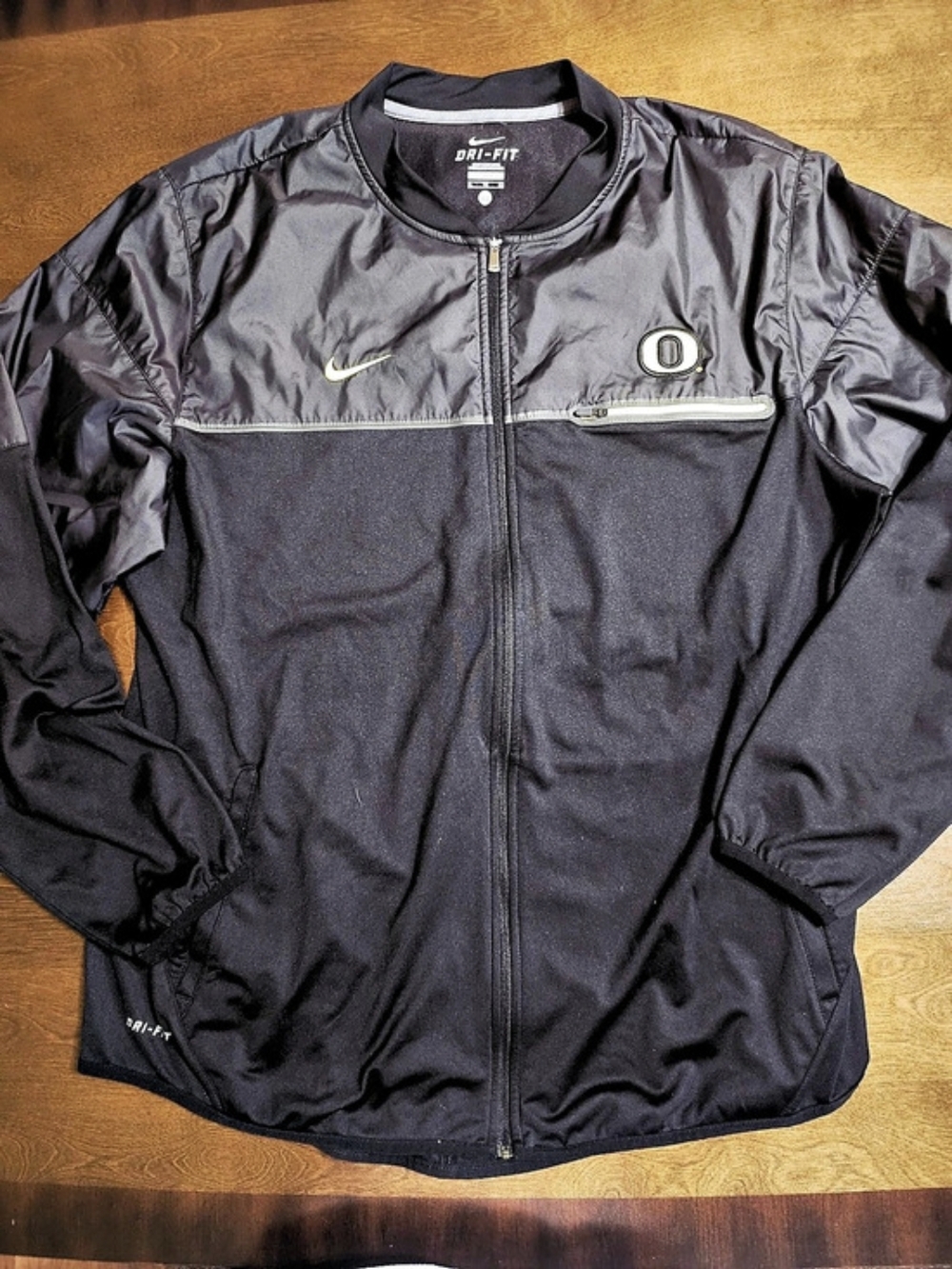 Nike Dri-FIT Oregon Men's Black Dri-FIT Jacket XL OFFICIAL TEAM ISSUED
